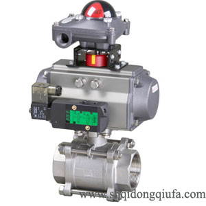 Q611F氣動(dòng)三片式螺紋球閥