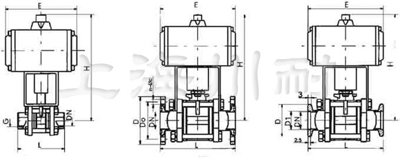 GUQ氣動高真空球閥結構圖
