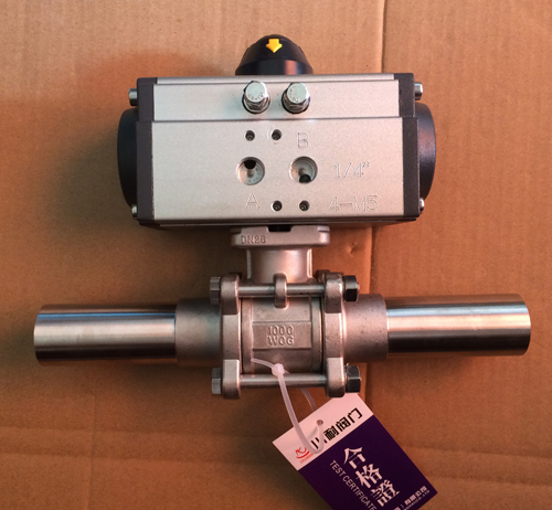 氣動(dòng)三片式加長(zhǎng)焊接球閥