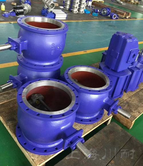 高耐磨硬質合金密封氣動V型調節球閥